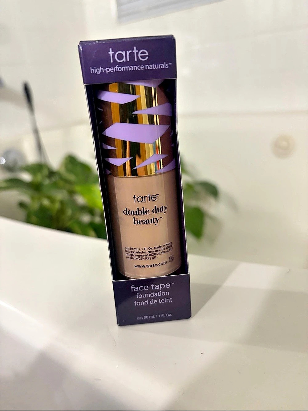 Tarte Double Duty Beauty face tape foundation 20B Light Beige NWT